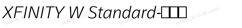 XFINITY W Standard字体转换 XFINITY W Standard字体转换